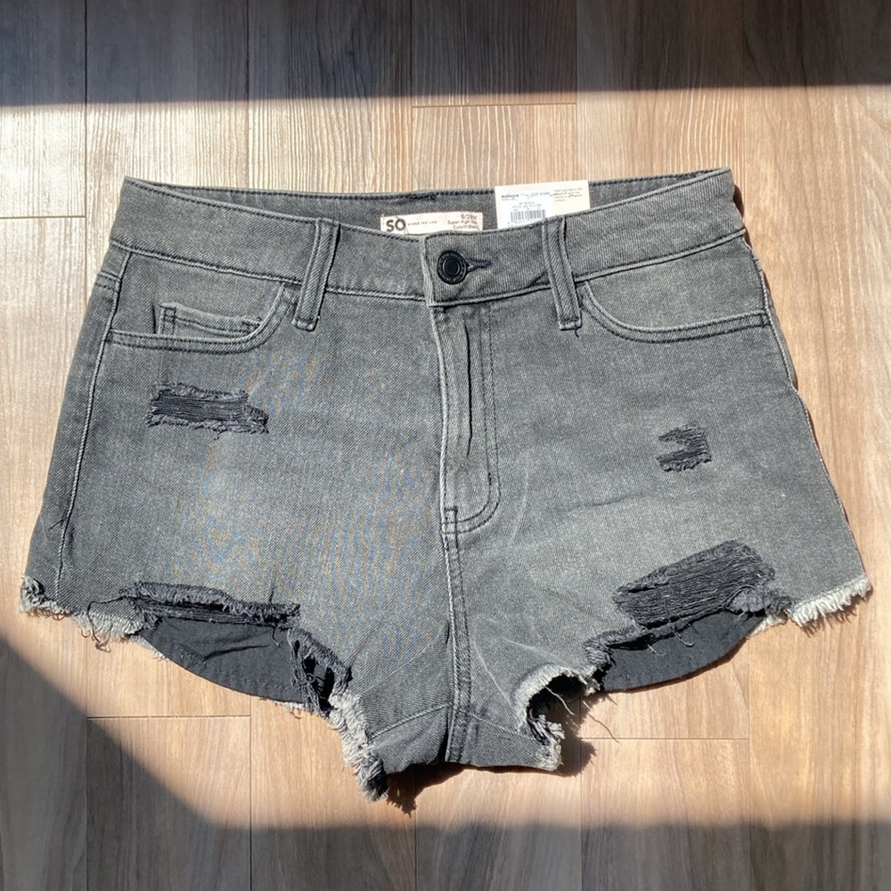 So distressed cut off denim short super high rise 2.5 in inseam 9 / 29 - Picture 17 of 17
